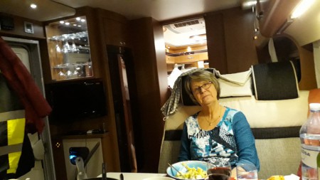 Första middagen i nya husbilen
